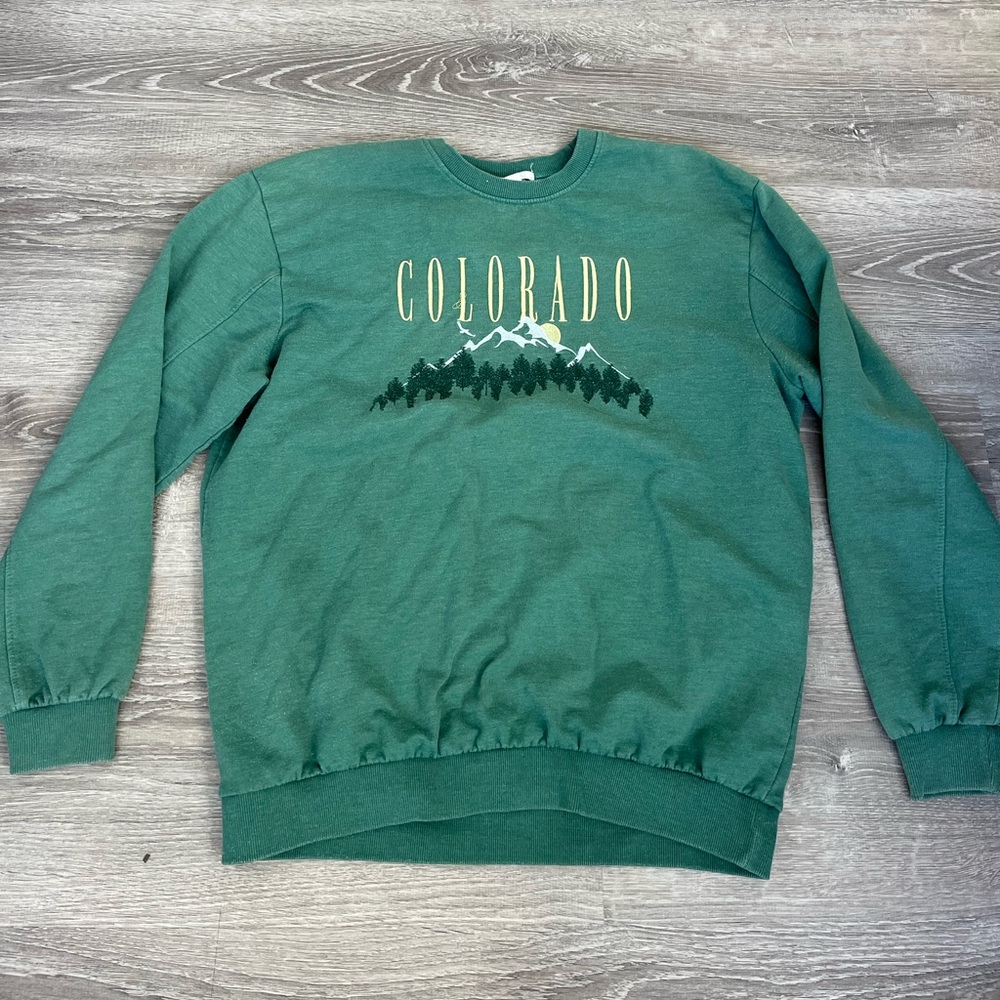 Green Colorado Crewneck